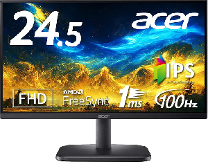 Acer Display EK251QEbi 24.5" FHD 100Hz IPS, 1ms,250 cd/m², 1000:1, 16.7 M, (2x2W), VGA, HDMI