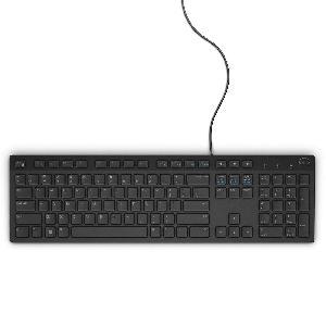 KB216, Dell Keyboard (QWERTY) KB216 Wired Multimedia Black Russian (Kit)