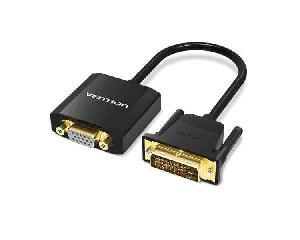 VENTION DVI to VGA Converter 0.15M Black Metal Type