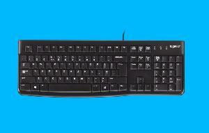 Logitech Corded Keyboard, USB 1.5m, RU/EN BLACK (L920-002506)