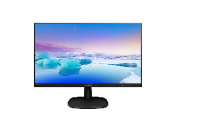 Philips monitor 23,8" 1920x1080, 75Hz, IPS, 4 ms, 178º /178º, 250 cd/m², 16.7 M, 2 W x 2, VESA, DVI-D VGA HDMI